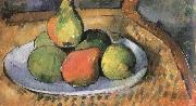 Paul Cezanne pears on a chair oil painting reproduction